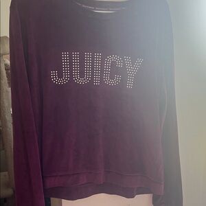 Juicy Couture Plum Rhinestone Sleepwear